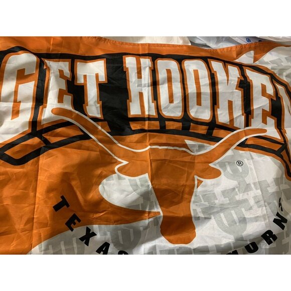 Texas Longhorns Large Banner Flag 41” X 27” Get Hooked - Picture 3 of 4